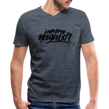 Load image into Gallery viewer, Love Thy Neighbor | Men&#39;s V-Neck T-Shirt | Agape Flashcards