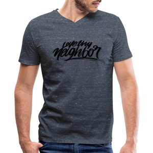 Love Thy Neighbor | Men's V-Neck T-Shirt | Agape Flashcards
