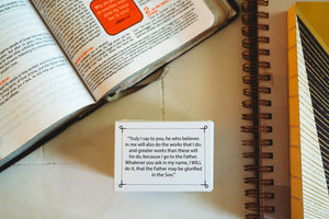 Agape Flashcards- Scripture Study Flashcards | 100 of The Most Important and Useful Bible Verses