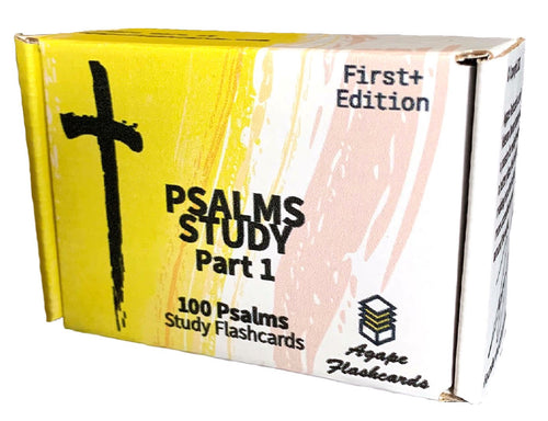 Agape Flashcards- Psalms Study Flashcards: Part 1 | 100 of The Most Important Verses from Psalms in the Bible